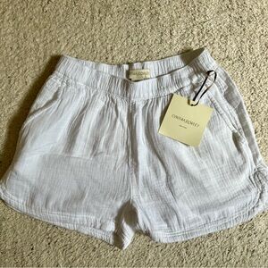 NWT White Soft Gauze Shorts
